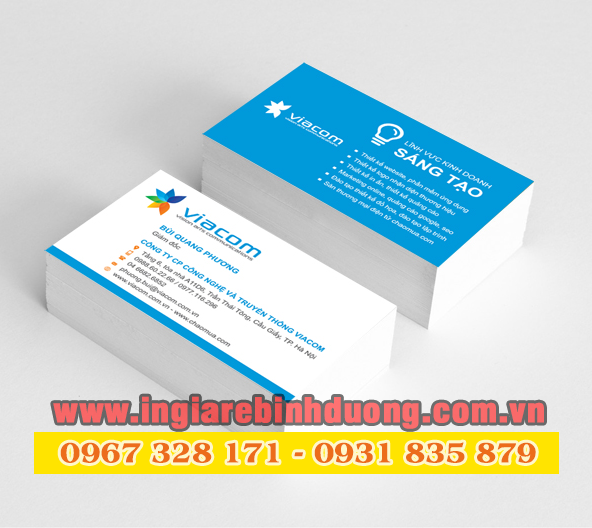 Dịch vụ in card visit với chất lượng tốt nhất tại Bình Dương