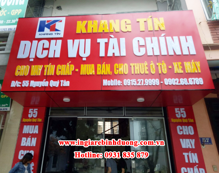 Dịch vụ thi công lắp đặt bảng hiệu quảng cáo Bình Dương với giá ưu đãi nhất