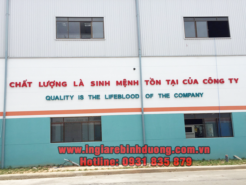 Chuyên thi công chữ nổi alu giá rẻ tại Bình Dương