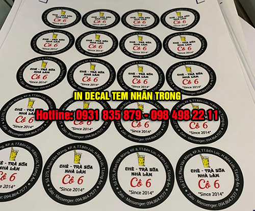 Dịch vụ in decal giá rẻ uy tín nhanh chóng tại Bình Dương