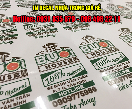 In decal bế tem chất lượng giá tốt tại Bình Dương